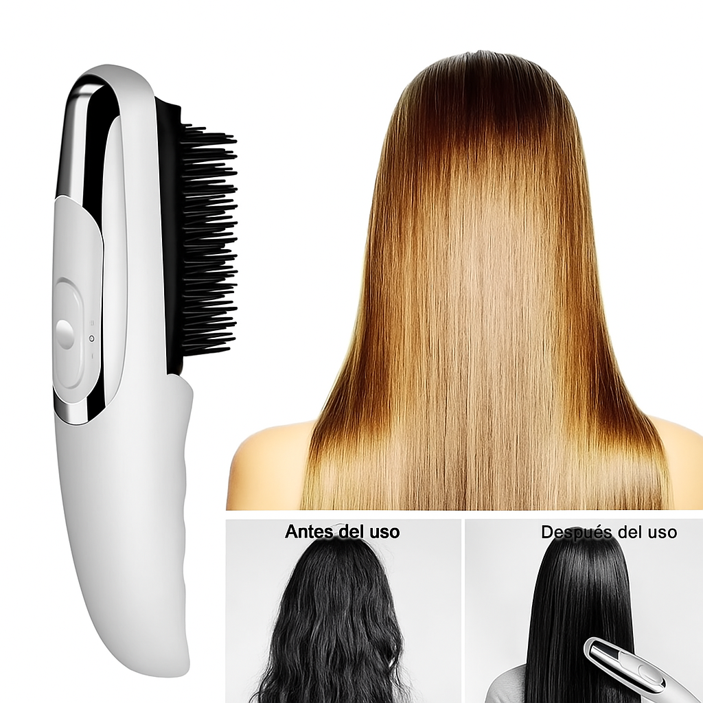 Cepillo Anticaída con luz infrarroja y vibración - Vélya