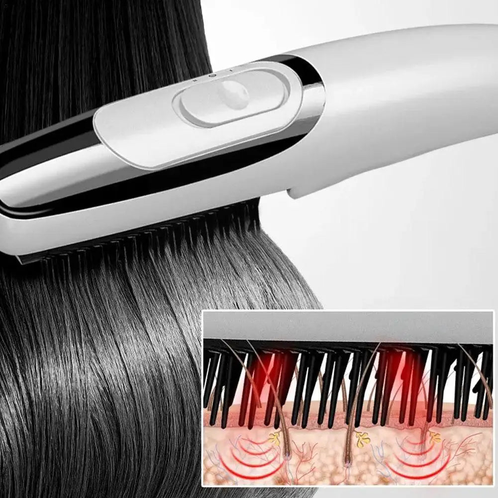 Cepillo Anticaída con luz infrarroja y vibración - Vélya